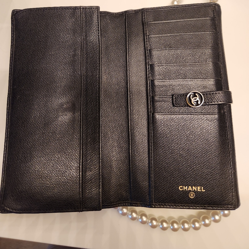 ‼️SOLD‼️. CHANEL Sevruga Leather French Purse / WOC - Picture 10 of 16